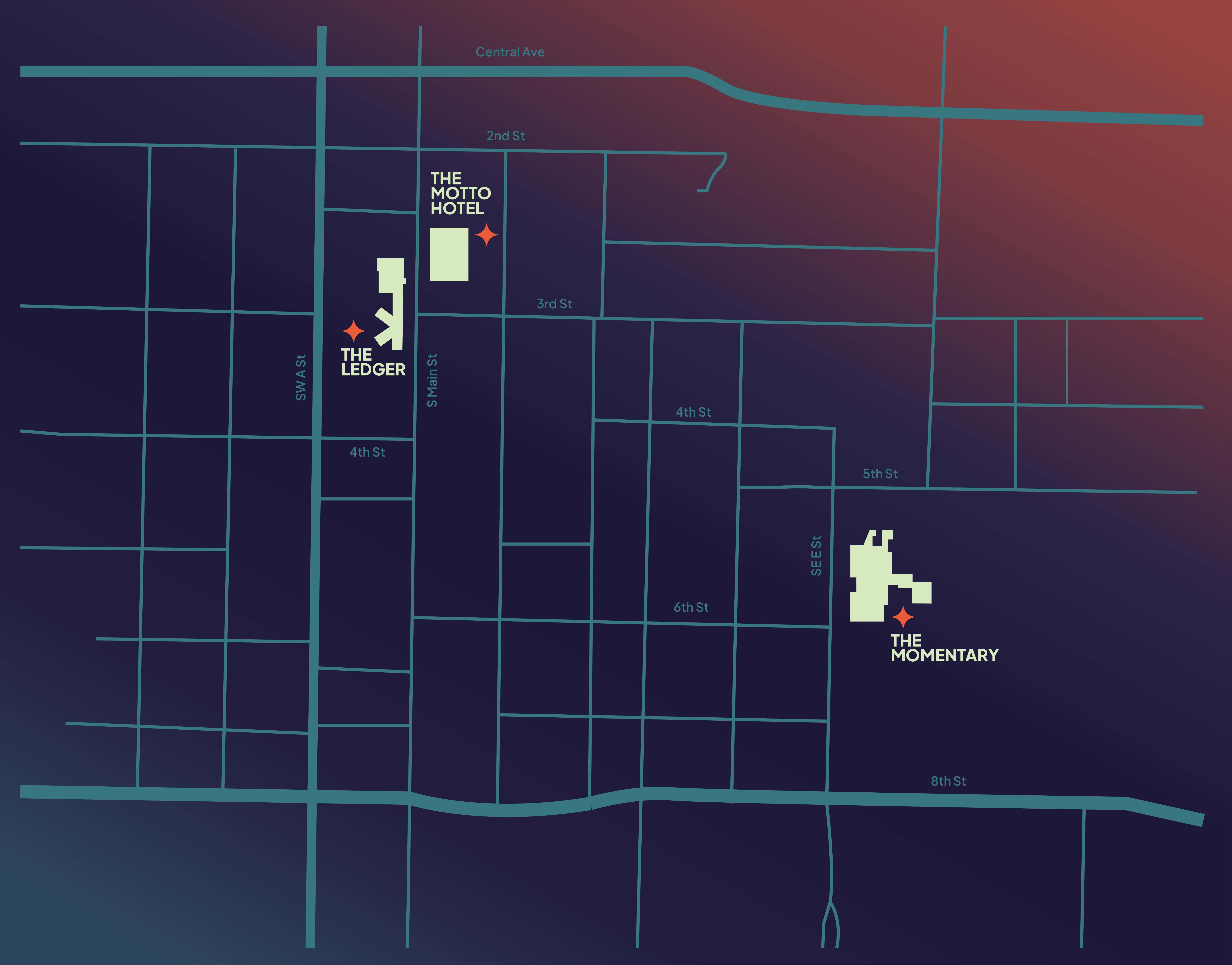 Map of Bentonville